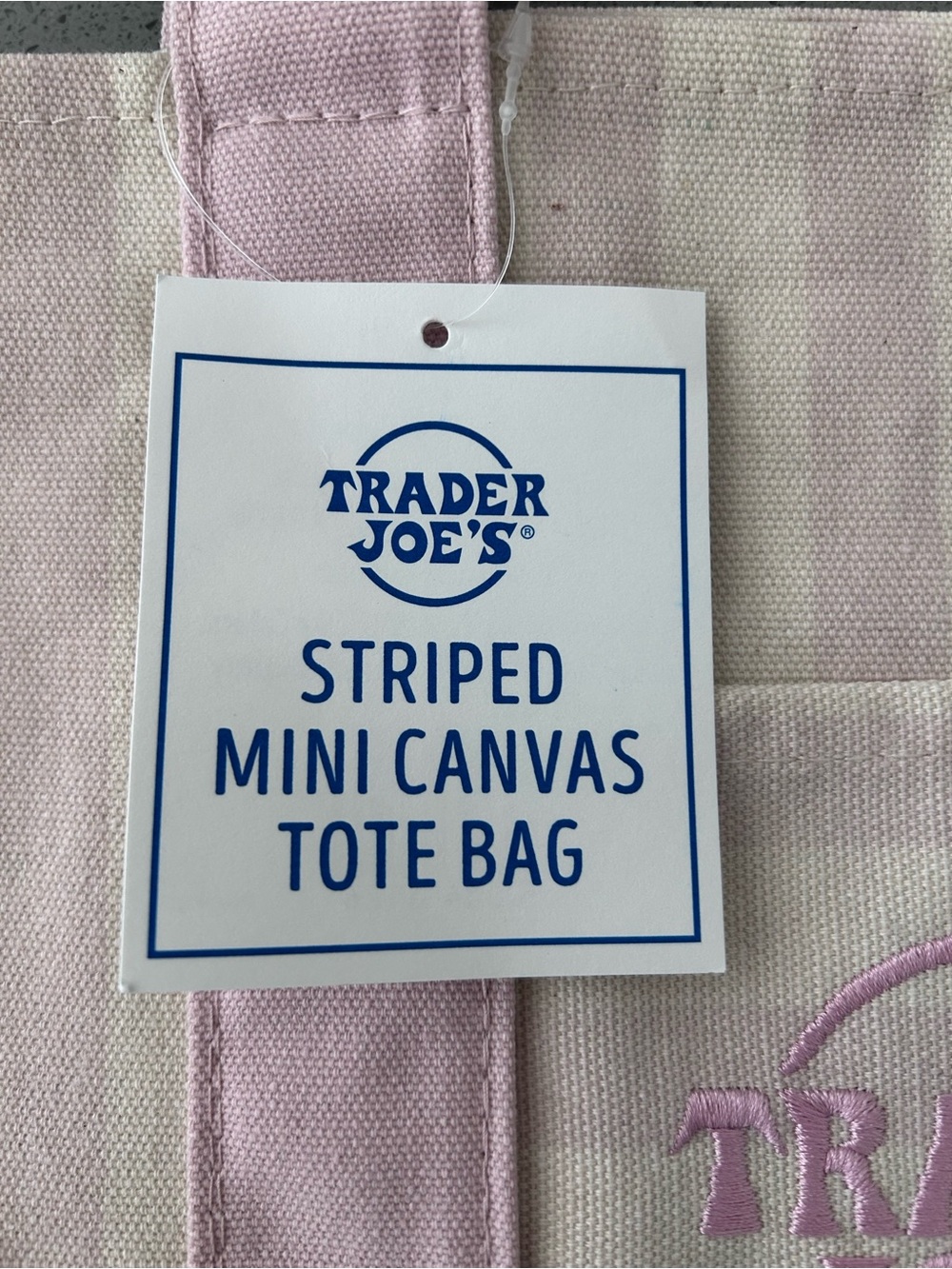 Trader Joe's Pastel Stripe Mini Tote Summer Bundle - Picture 12 of 14